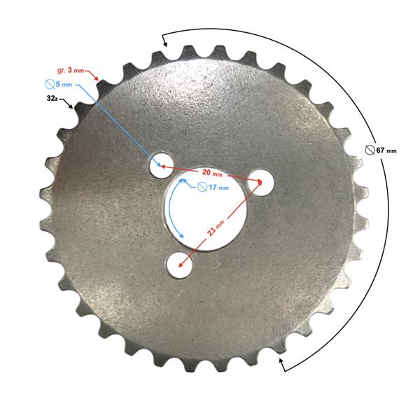 Zębatka Łańcuszka Rozrządu Do Motoroweru 130 Cc