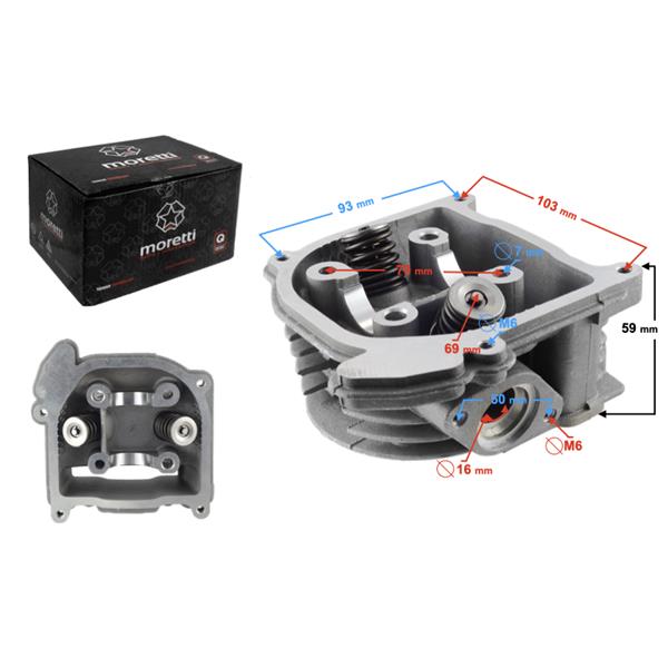 Głowica Moretti Do Skutera 4T 50Cc 139Qmb Bez Zawo