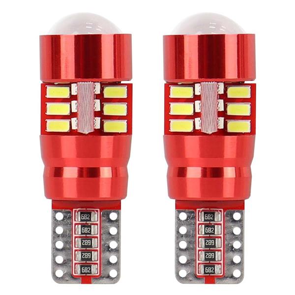 Żarówki Led Canbus 27Smd 3014 T10E W5W White 12V 2