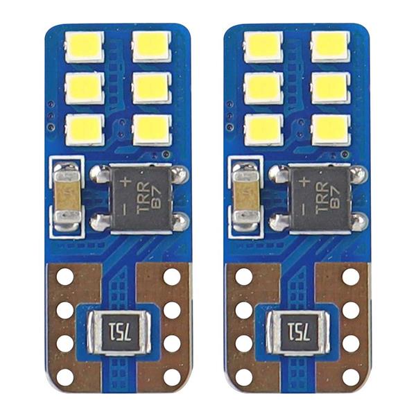 Żarówki Led Canbus 12Smd Ultrabright 2016 T10E W5W