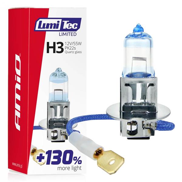 Żarówka Halogenowa H3 12V 55W Lumitec Limited +130