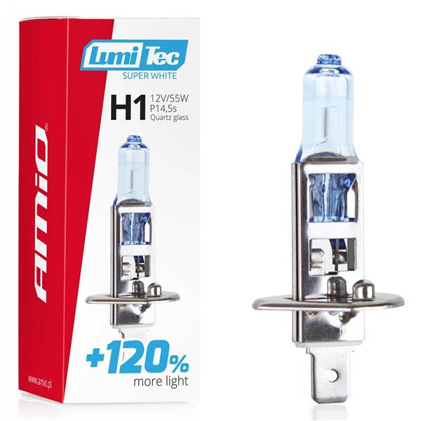 Żarówka Halogenowa H1 12V 55W Lumitec Super White 