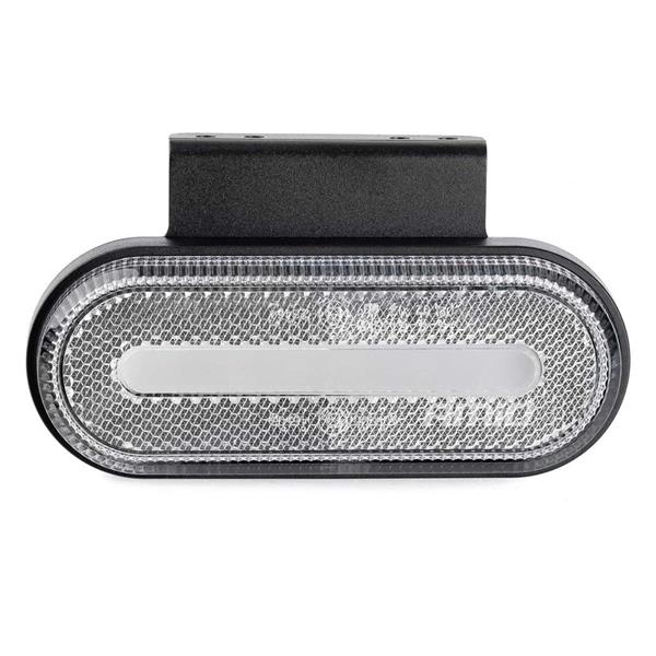 Lampa Obrysowa Led Om-01-W Owalna Biała Amio-02375