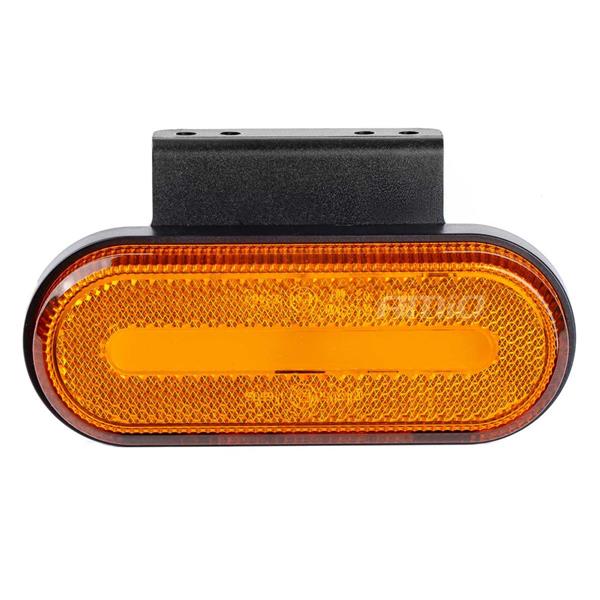 Lampa Obrysowa Led Om-01-O Owalna Pomarańczowa Ami