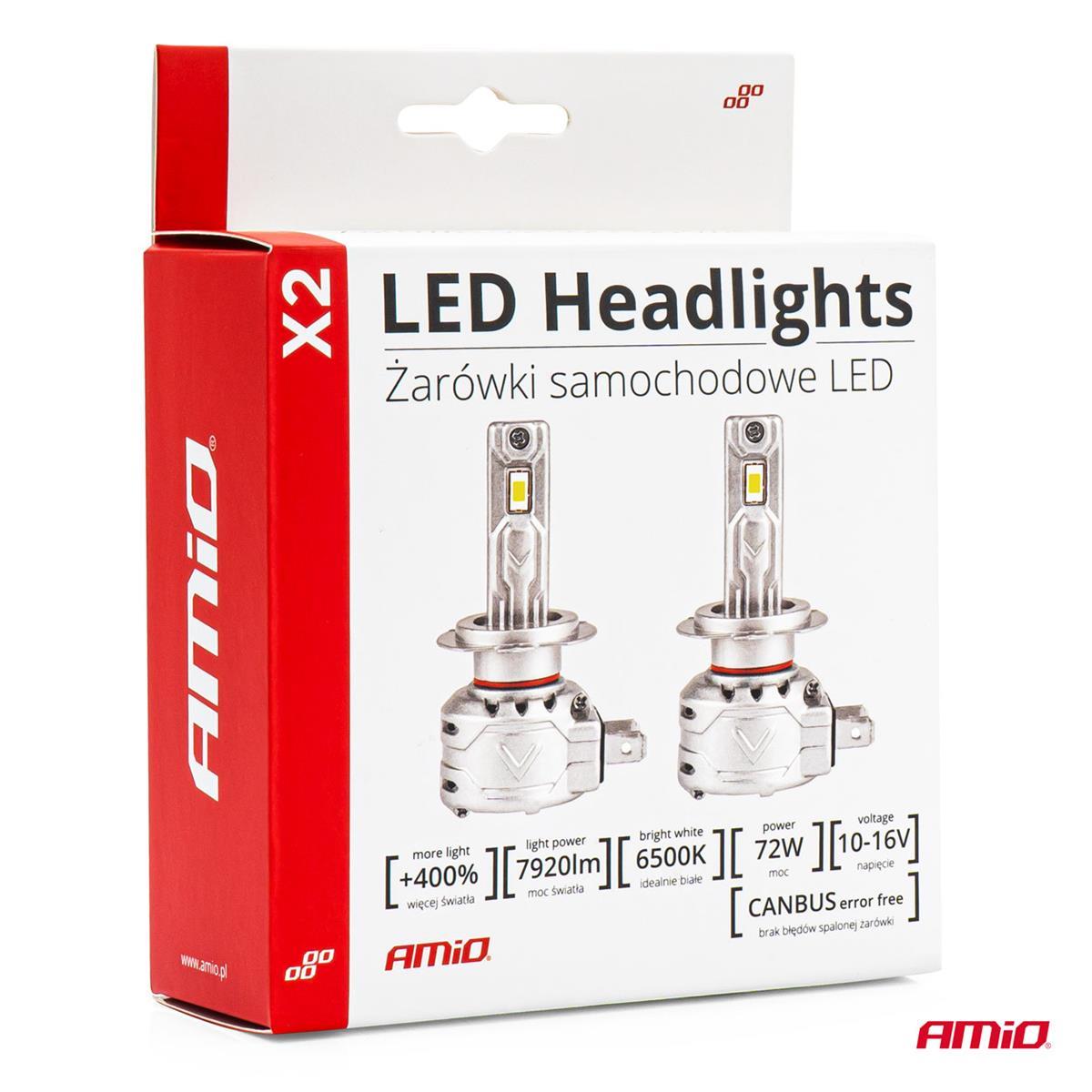 Żarówki Samochodowe Led X2 Series Amio H4 Amio-029