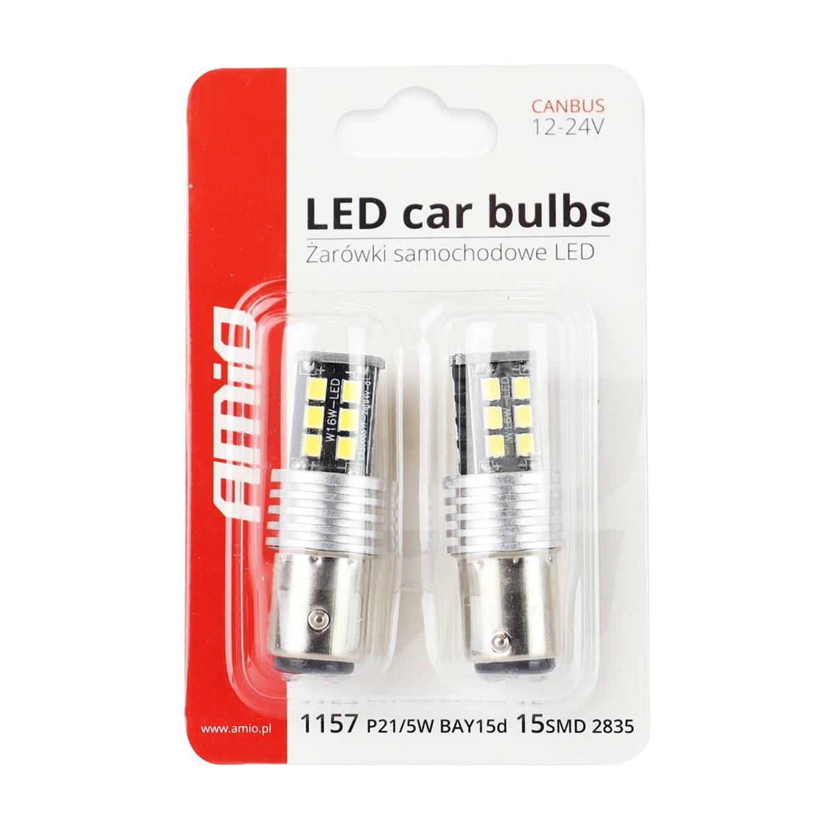 Żarówki Led Canbus 2835 15Smd 1157 Bay15D P21/5W W