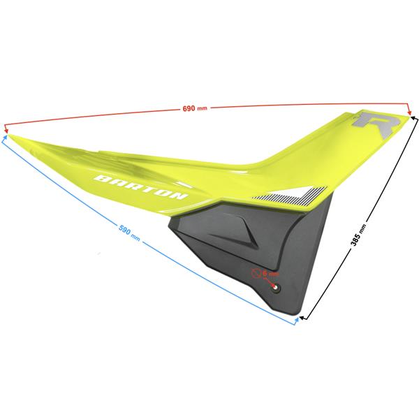 Obudowa Boczna (Tylna) Prawa Zielona Do Motoroweru