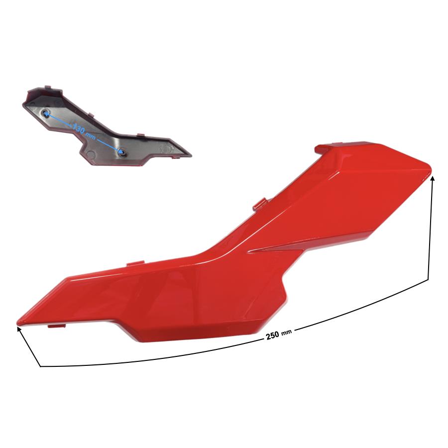 Obudowa Reflektora Lewa Cz. 2 Czerwona Gt 125