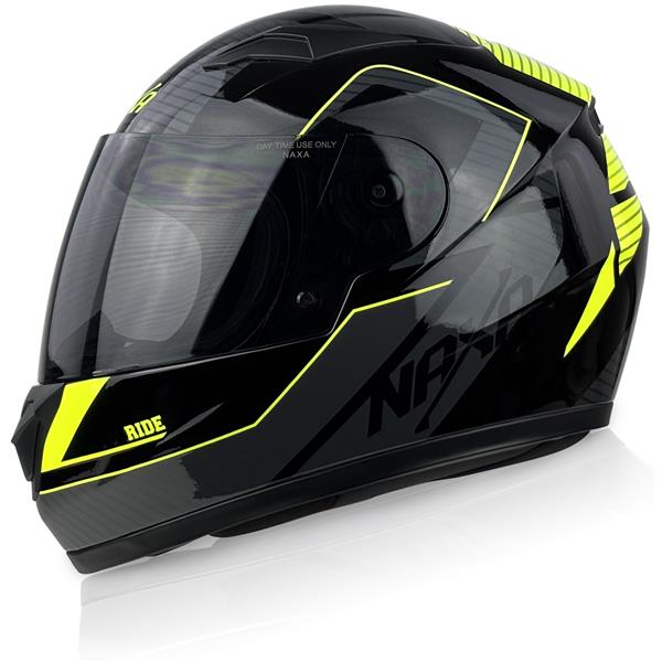 Kask Motocyklowy F34/D/YL Junior Żółty Fluo