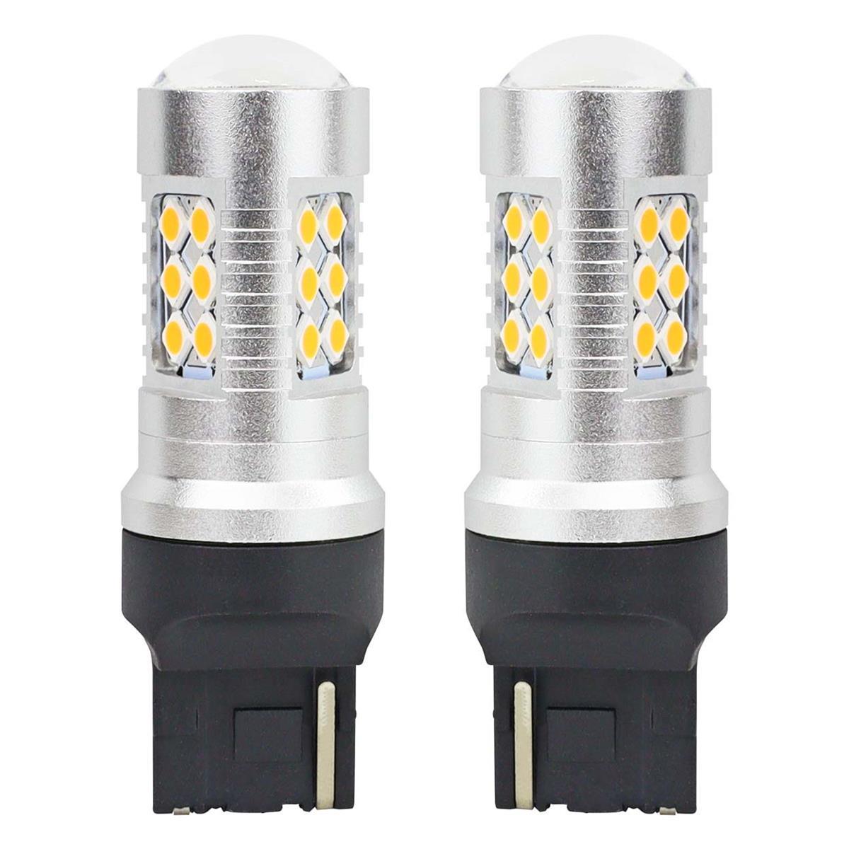 Żarówki Led Canbus 3030 24Smd T20 Wy21W Pomarańczo