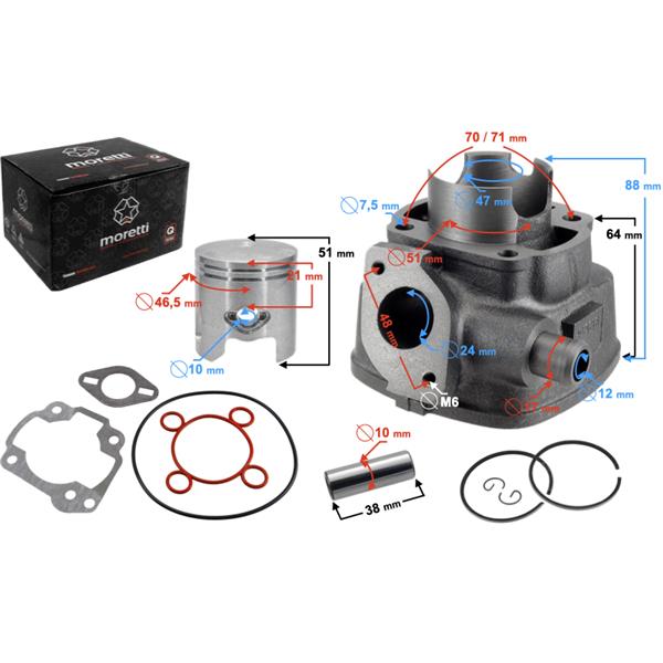 Cylinder Aprillia Sr50 47Mm