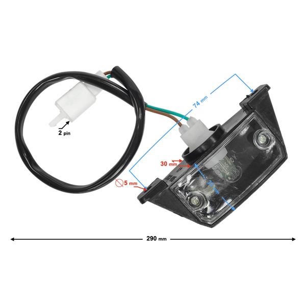 Lampa Tablicy Rejestracyjnej Scalpel