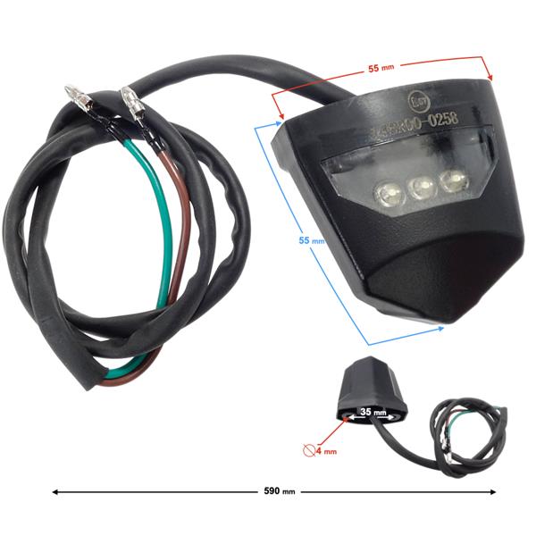 Lampa Tablicy Rejestracyjnej Street-R 125