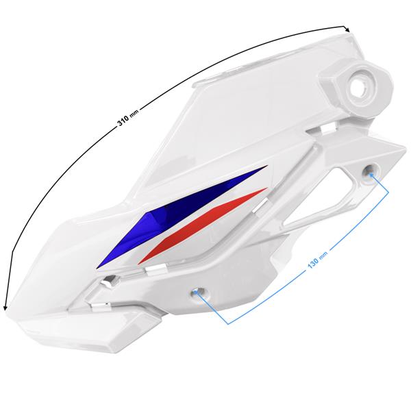 Obudowa Reflektora Lewa Cz. 1 Biała Gt 125