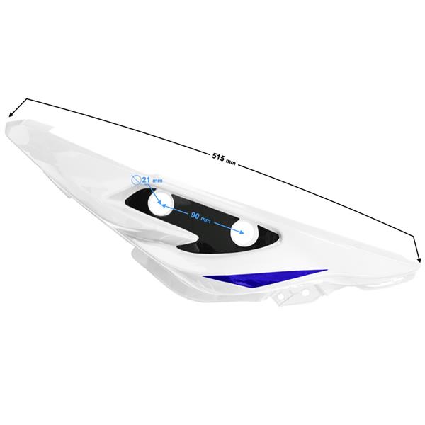 Obudowa Tylna Lewa Biała Gt 125