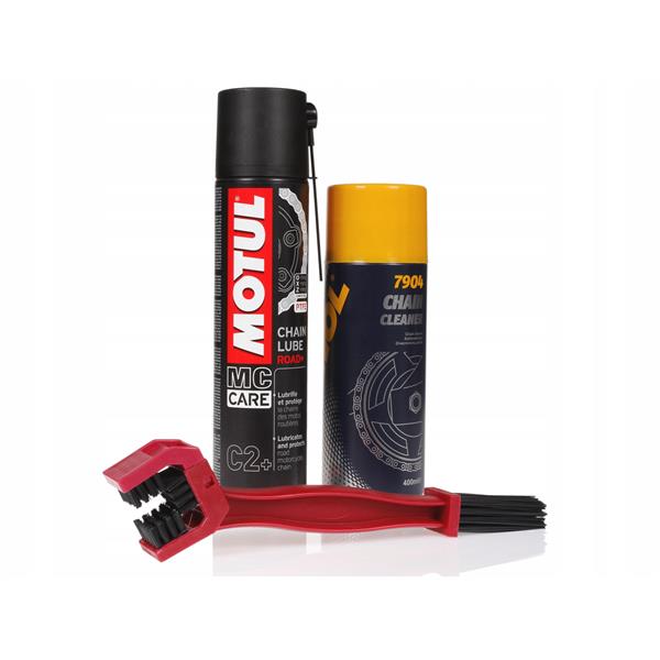 Zestaw Do Łańcuchów Motul 400+Mannol Red