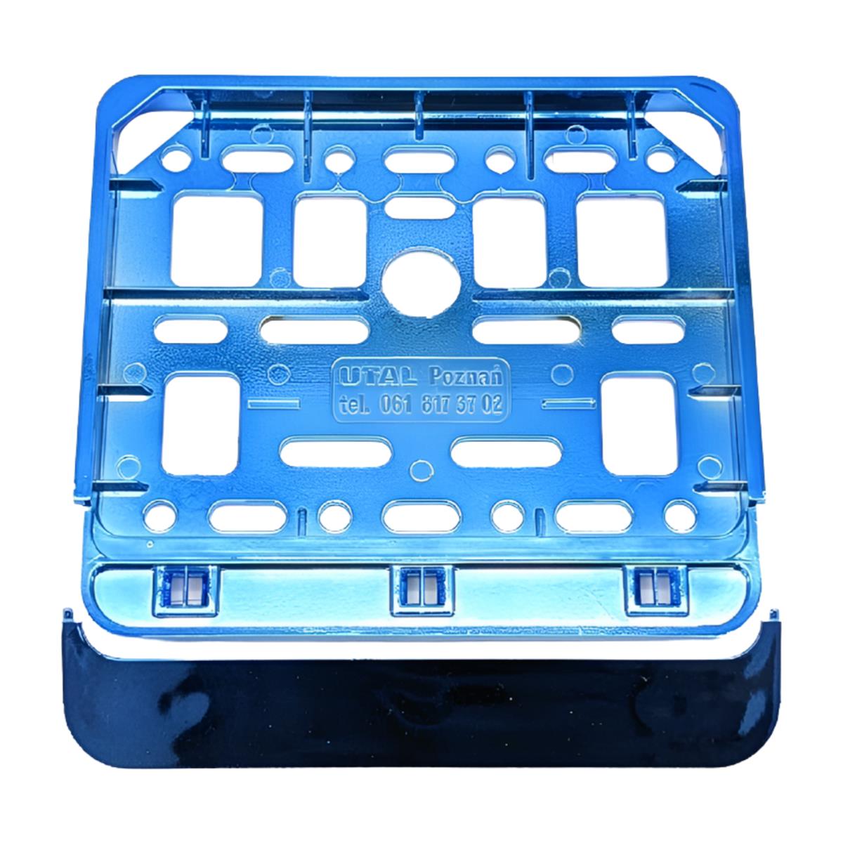 Ramka Motorowerowa Metalizowana Niebieska