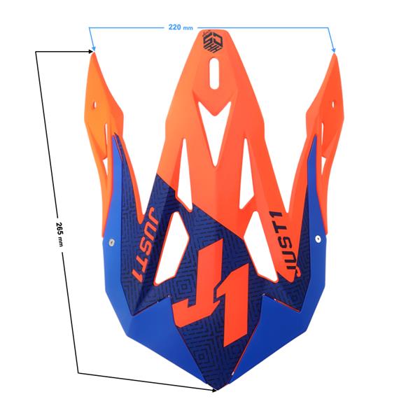 Daszek Kasku Just1 J32 Peak Kids Vertigo Blue Fluo