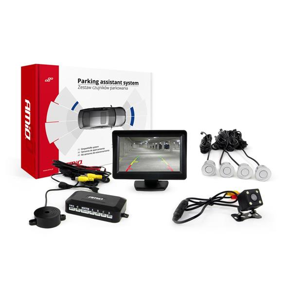 Zestaw Czujników Parkowania Tft01 4,3" Z Kamerą Hd