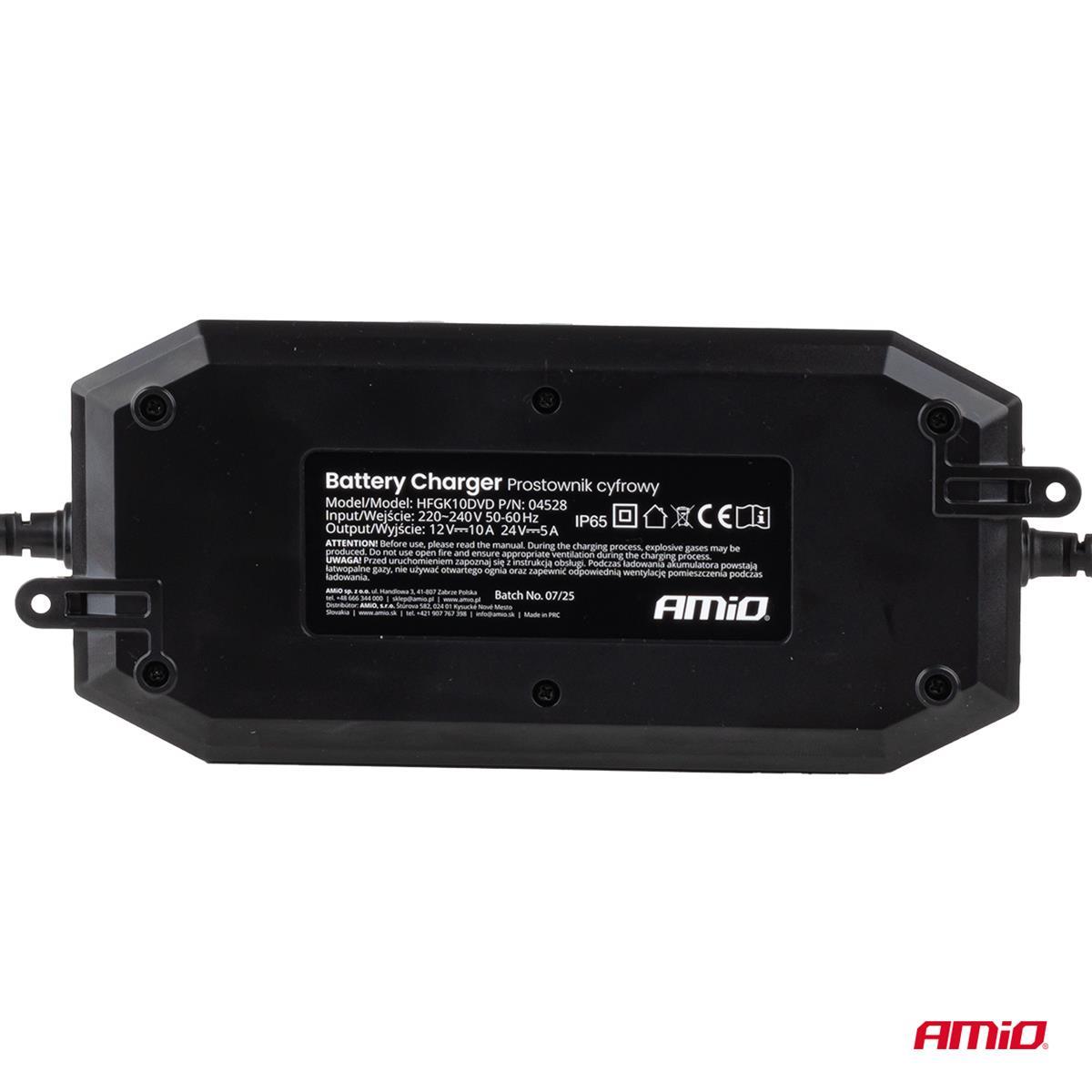 Prostownik Cyfrowy AGM GEL STD LFP MAX 10A 12V 24V