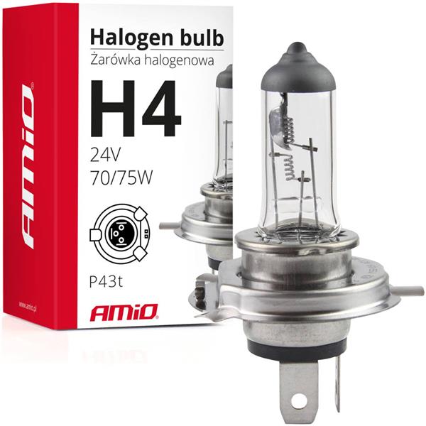 Żarówka Halogenowa H4 24V 70/75W Filtr Uv (E4) Ami