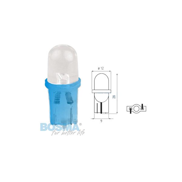 Żarówka Bosma 12V 1Xled T10 Blue Mat Blister 2 Szt