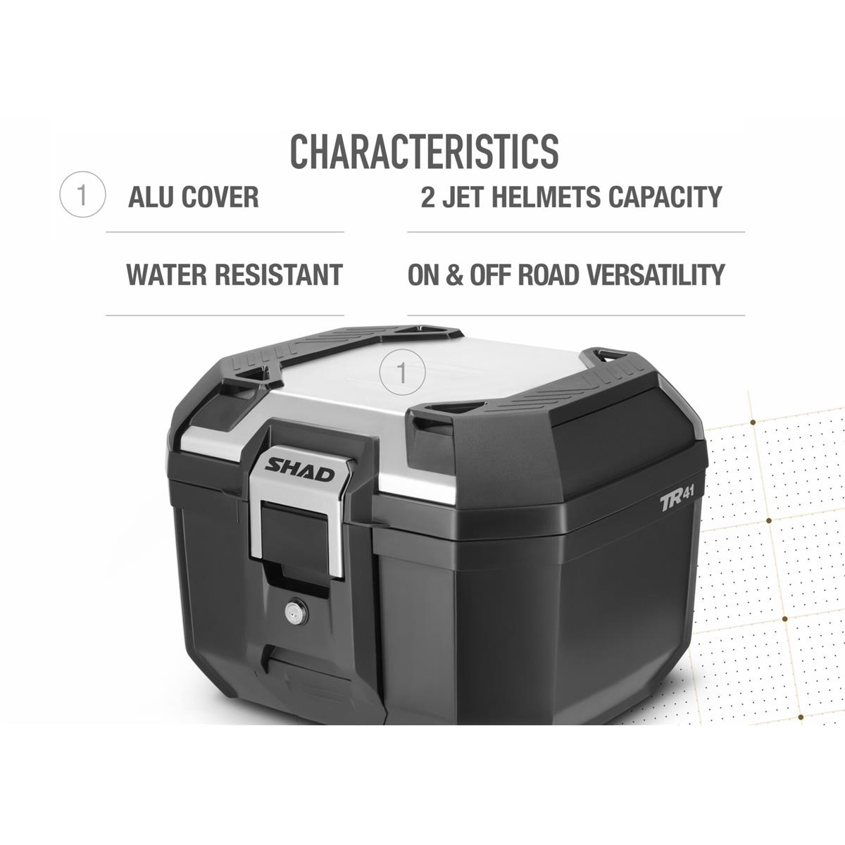 Kufer Shad Terra TR41 Nakładka Aluminium