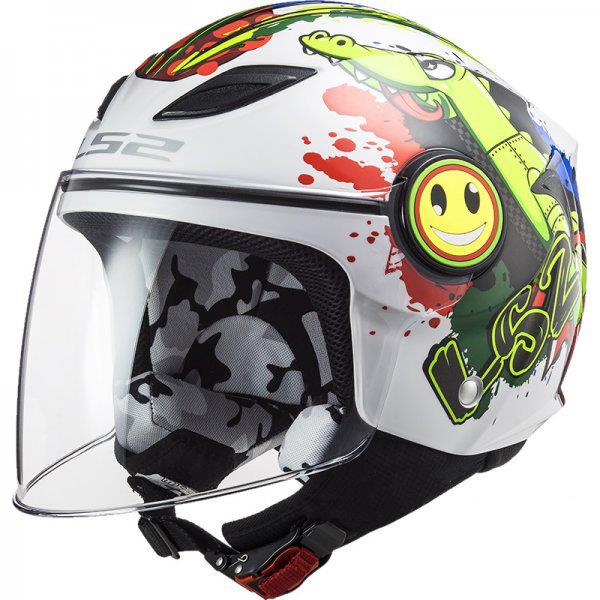 Kask Ls2 Of602 Funny Junior Croco White L