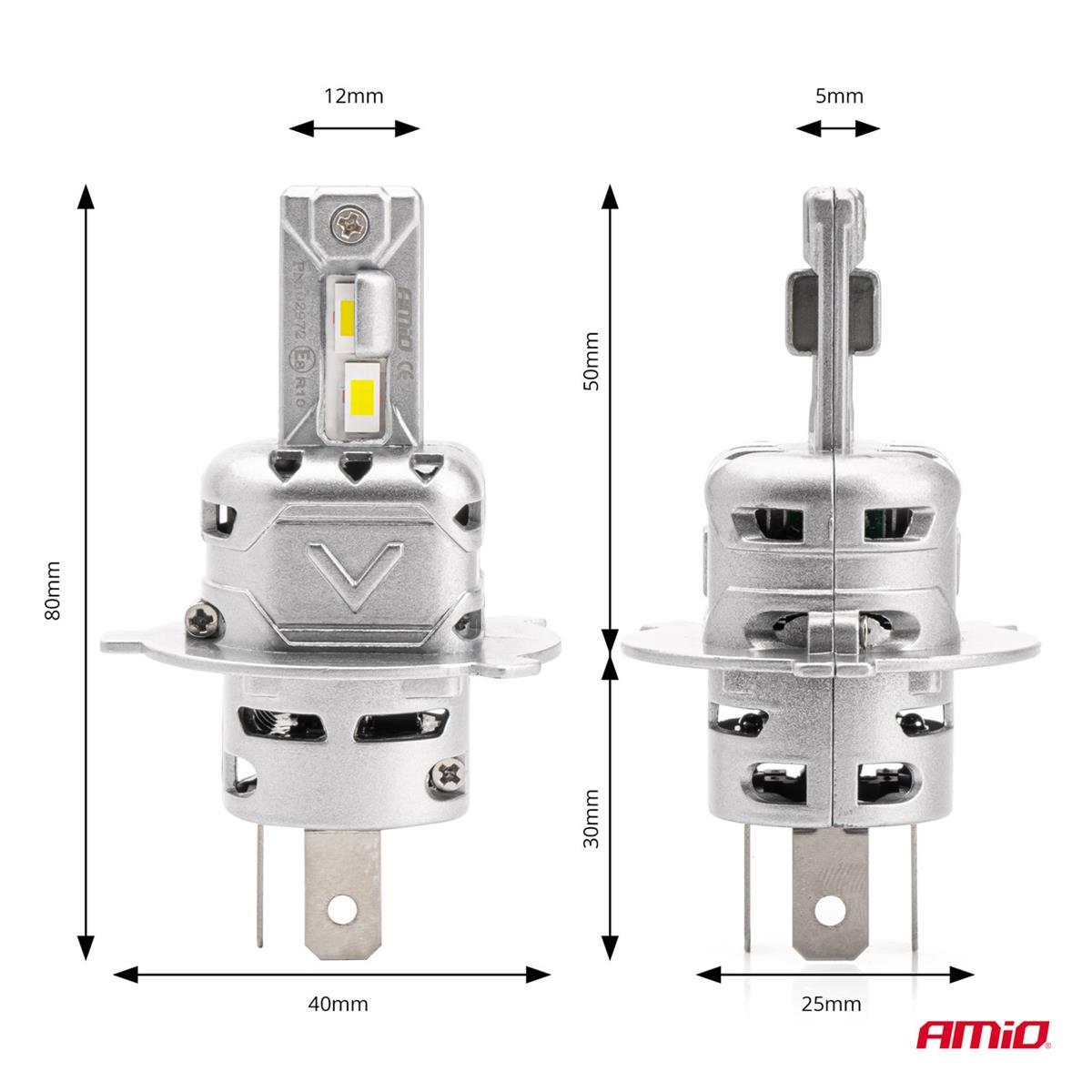 Żarówki Samochodowe Led X2 Series Amio H4 Amio-029