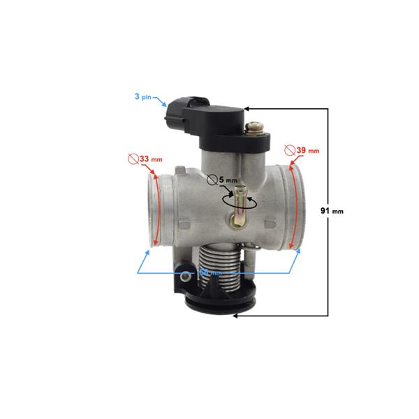 Przepustnica Atv Mikilon 180 (H)