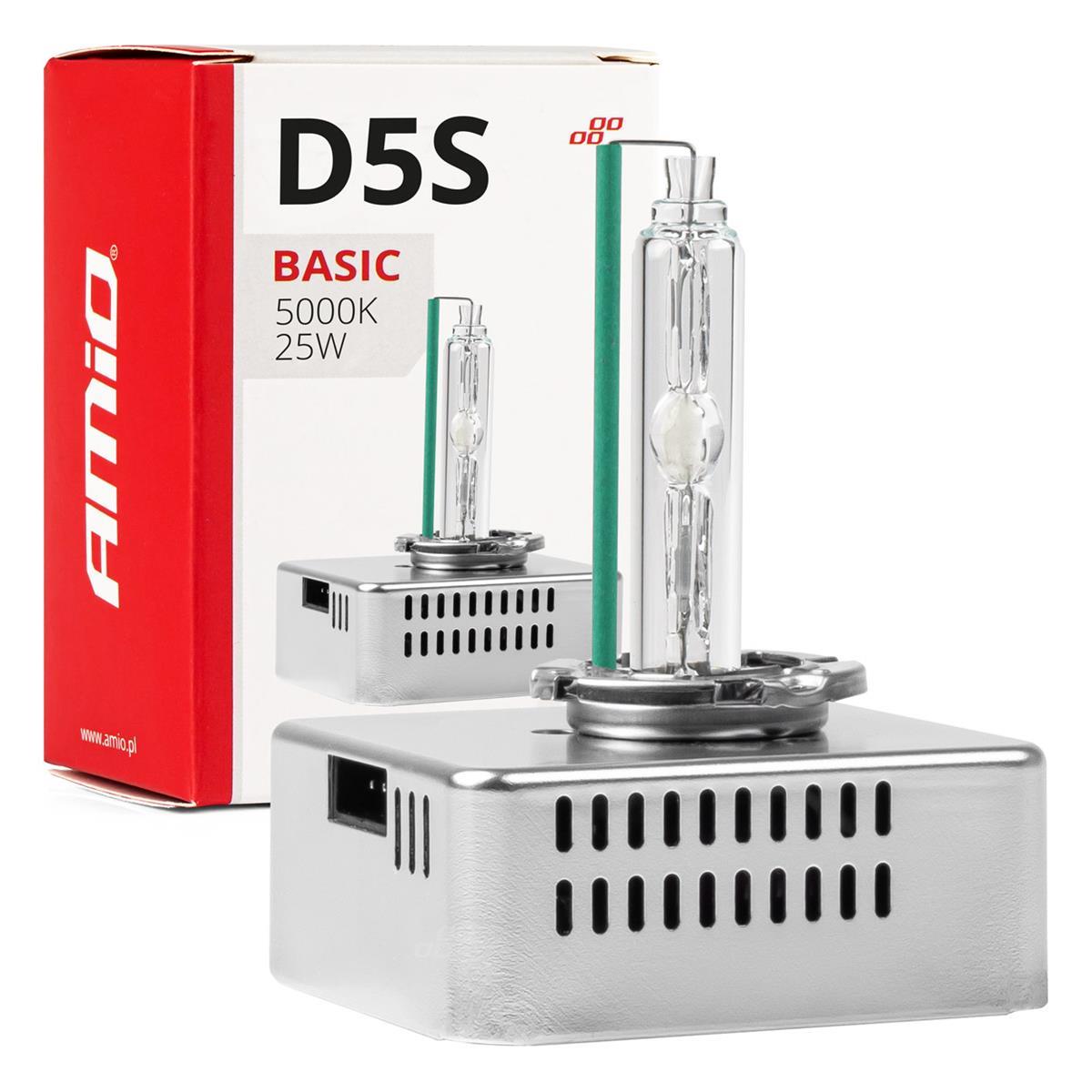 Żarówka Żarnik Xenon D5S 5000K Amio-02941