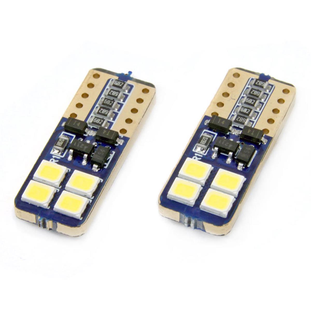 Żarówki Led Canbus 8Smd 2835 T10E W5W White 12V 24