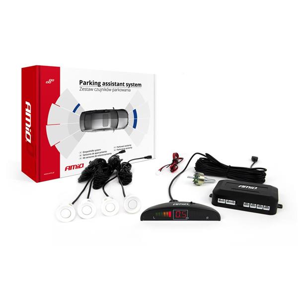 Zestaw Czujników Parkowania Cofania Led 4 Sensory 