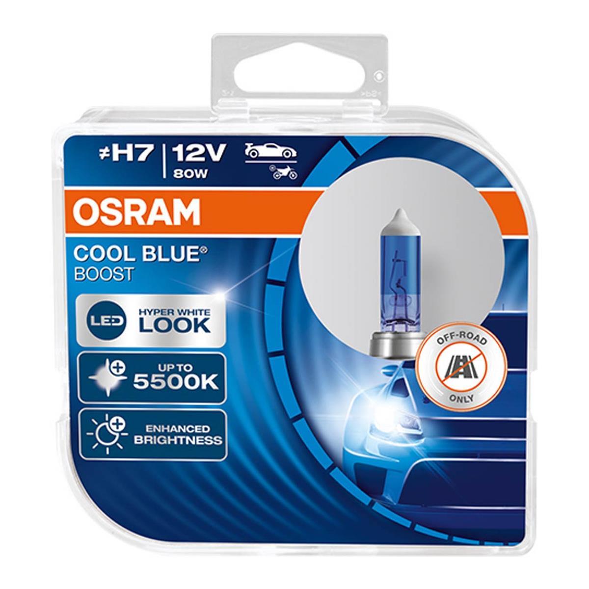Żarówka Halogenowa Osram H7 12V 80W Px26D Cool Blu