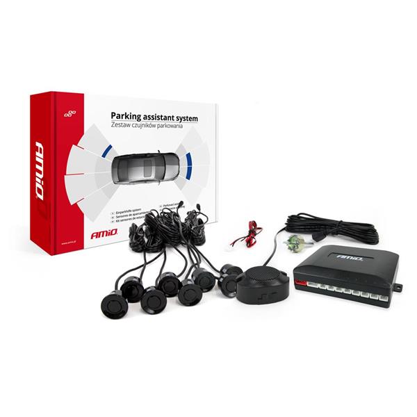 Zestaw Czujników Parkowania Cofania Buzzer 8 Senso
