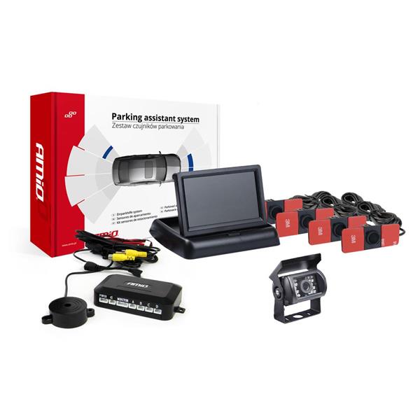 Zestaw Czujników Parkowania Tft02 4,3" Z Kamerą Hd