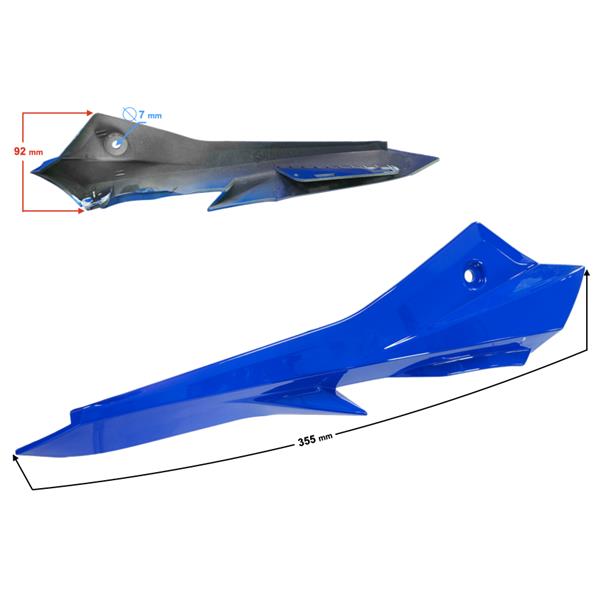 Obudowa Reflektora Prawa Cz. 3 Niebieska Gt 125