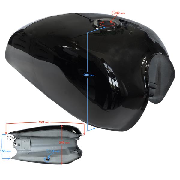 Zbiornik Paliwa Czarny Ranger Classic