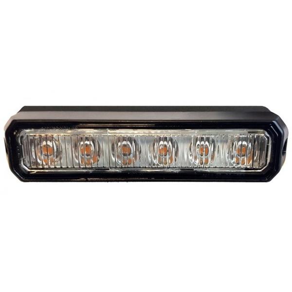 Lampa Strobo 6X Led Pomarańczowa R10 R65