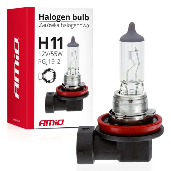 Żarówka Halogenowa H11 12V 55W Filtr Uv (E4) Amio-