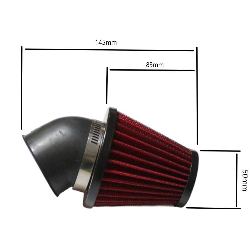 Filtr Powietrza Stożkowy Power Force Czerwony 45-48mm