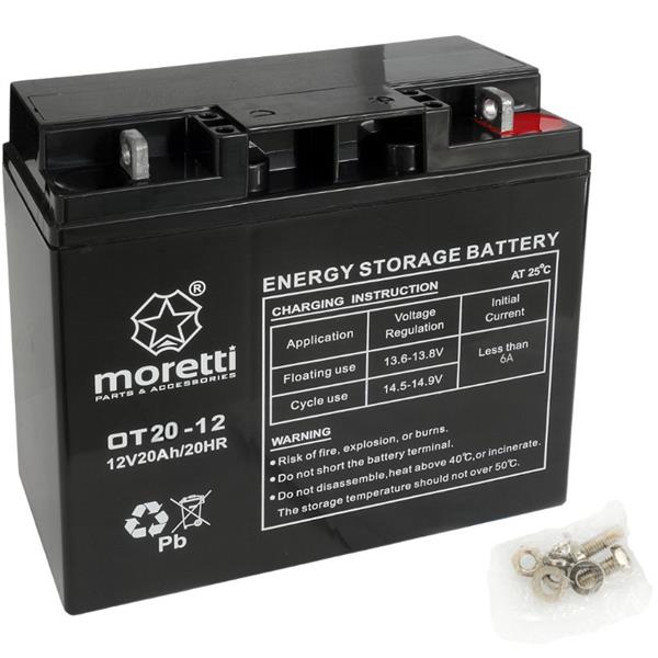 Akumulator Moretti (Gel) Ot 12V/20 Ah Do Kosiarki