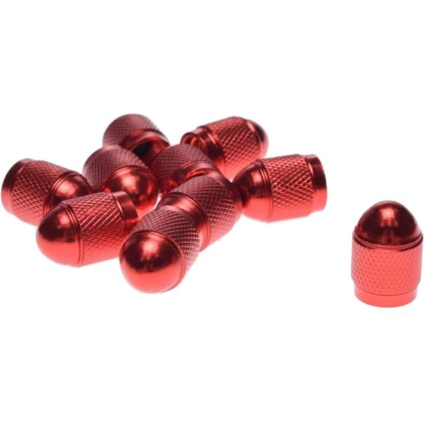 Nakrętka Wentyla Koła Czerwona 10 Szt