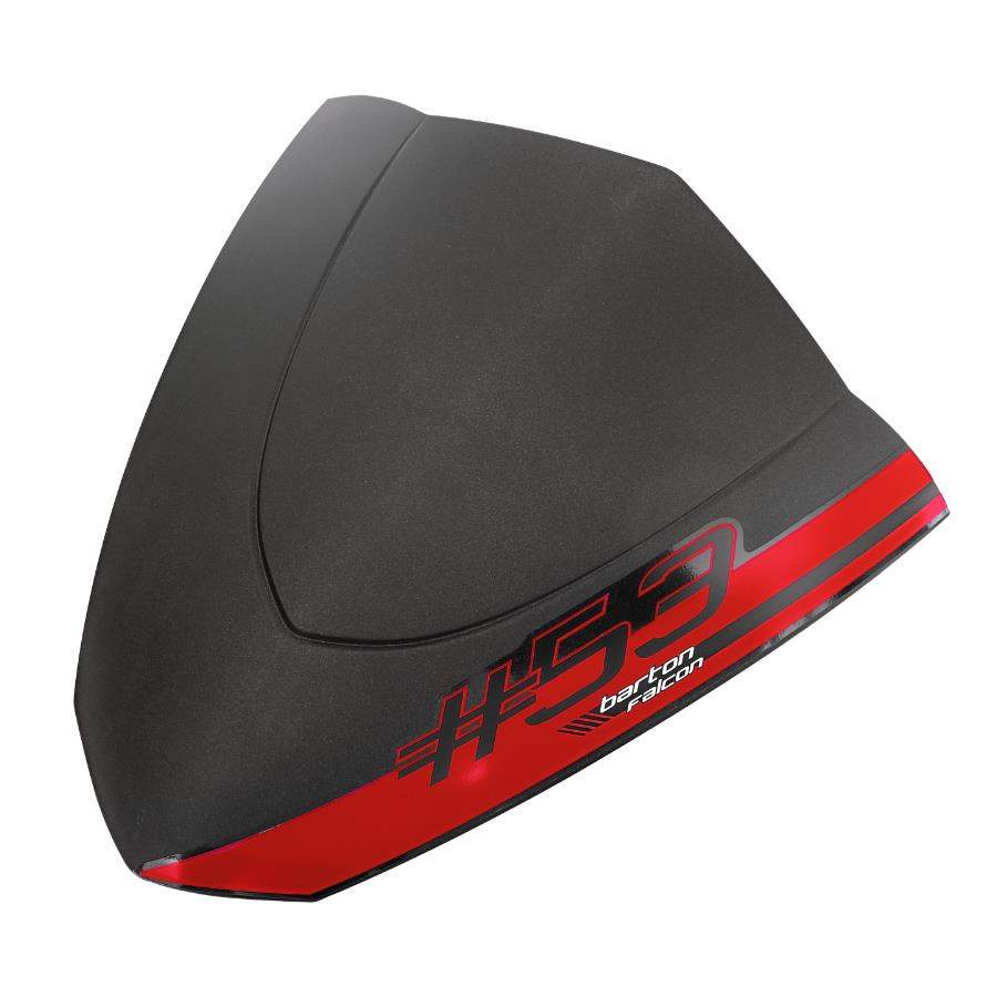 Owiewka Kierownicy Czarno-Czerwona Falcon 50 Falco