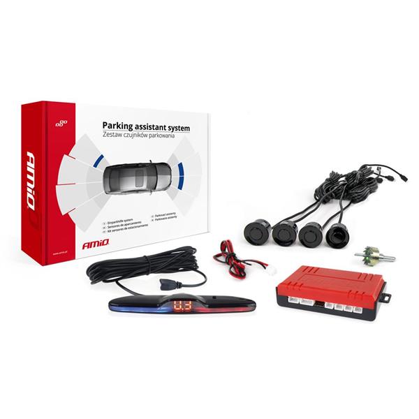 Zestaw Czujników Parkowania Cofania Max Led 4 Sens