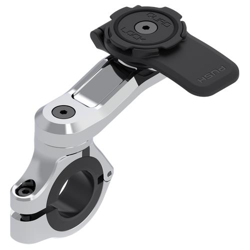 1 x Głowica Quad Lock® (z czarną dźwignią)
1 x Podstawa montowana na kierownicy chromowana Quad Lock® PRO
1 x Ramie przedłużające
3 x Tulejki dystansowe
1 x Klucz imbusowy