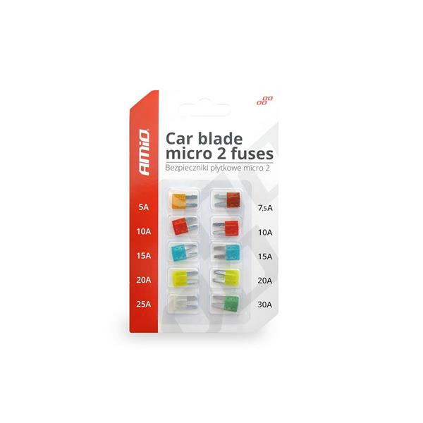 Bezpieczniki Samochodowe Micro 2 Blister 10Szt