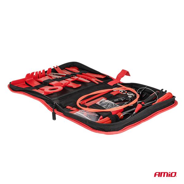 Ściągacze Do Radia, Tapicerki I Klipsów Zestaw Duży Z Torbą 40szt.