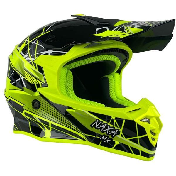 Kask Naxa C9/U/XL Grafika Fluo Połysk