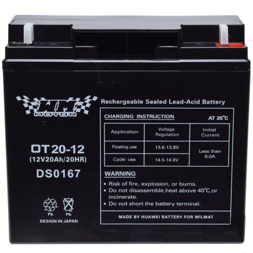 Akumulator Żelowy 20Ah Wm Motor 12 Volt Ot20-12